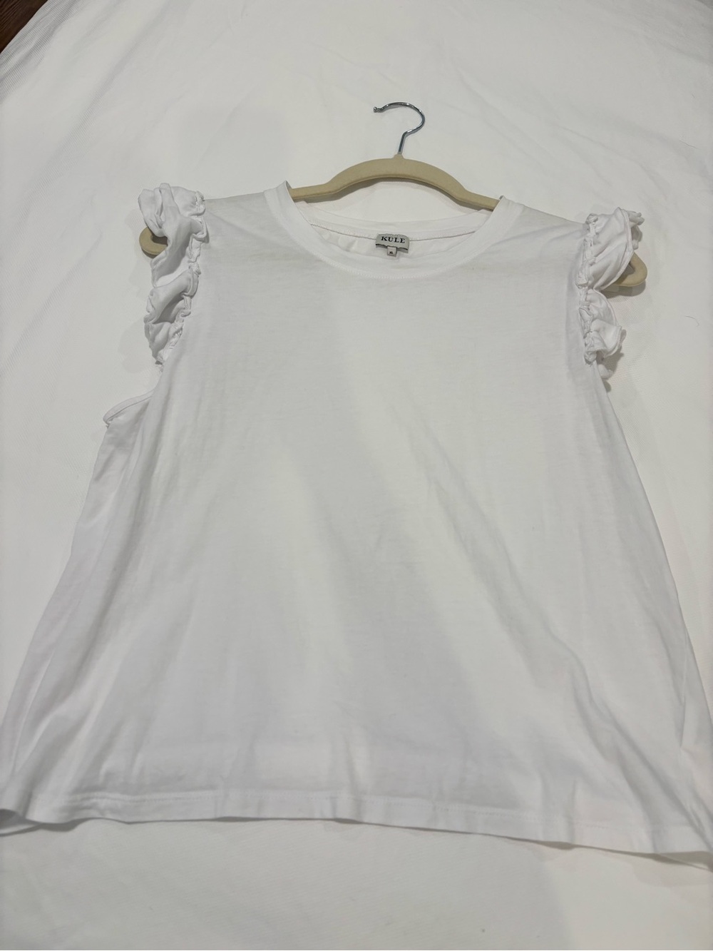 KULE White Short-Sleeve Crew Tee